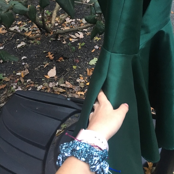 green homecoming dress open back with pockets!!! - Picture 4 of 7